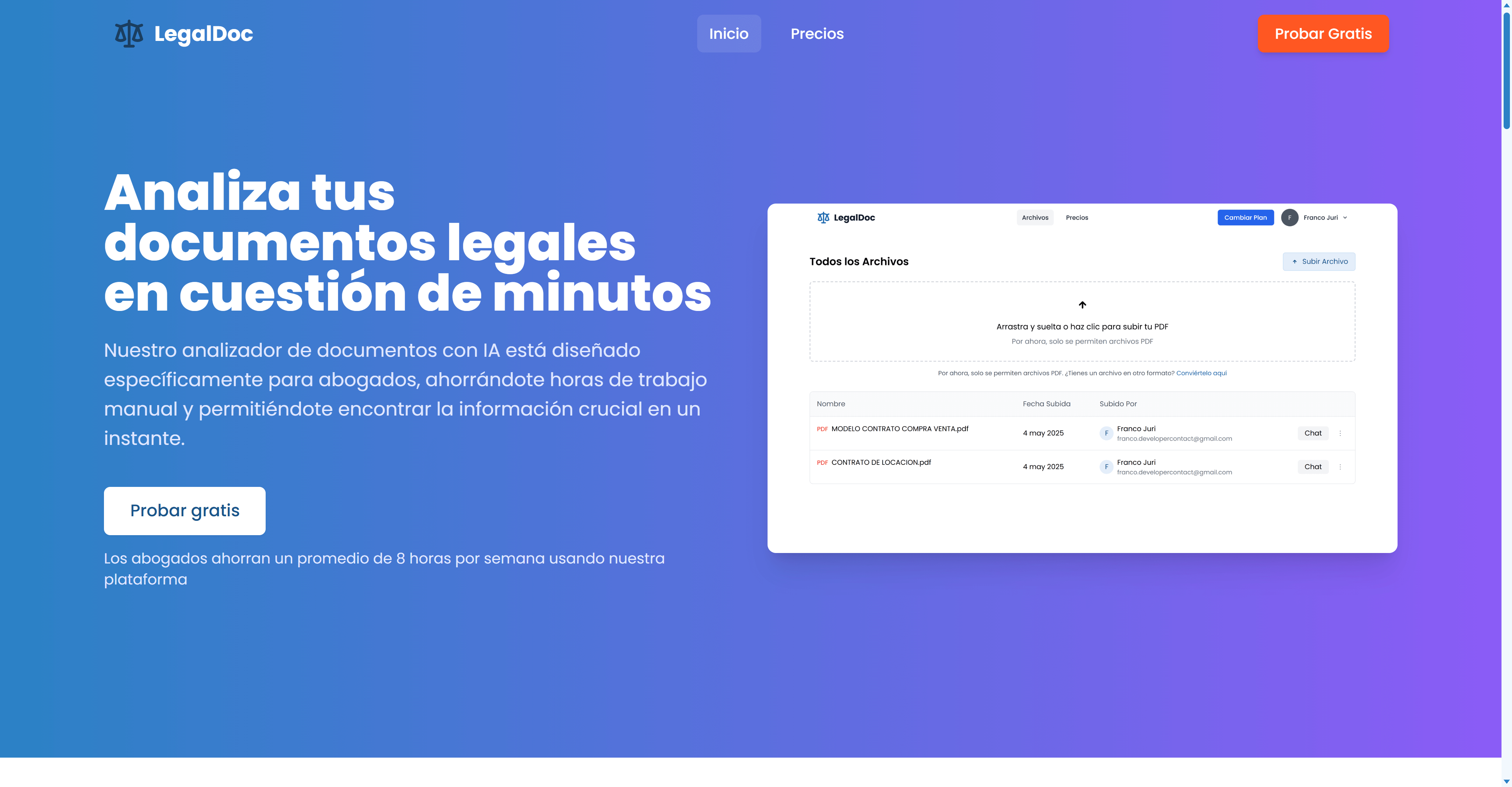 DocuLegal - Sistema de IA para abogados